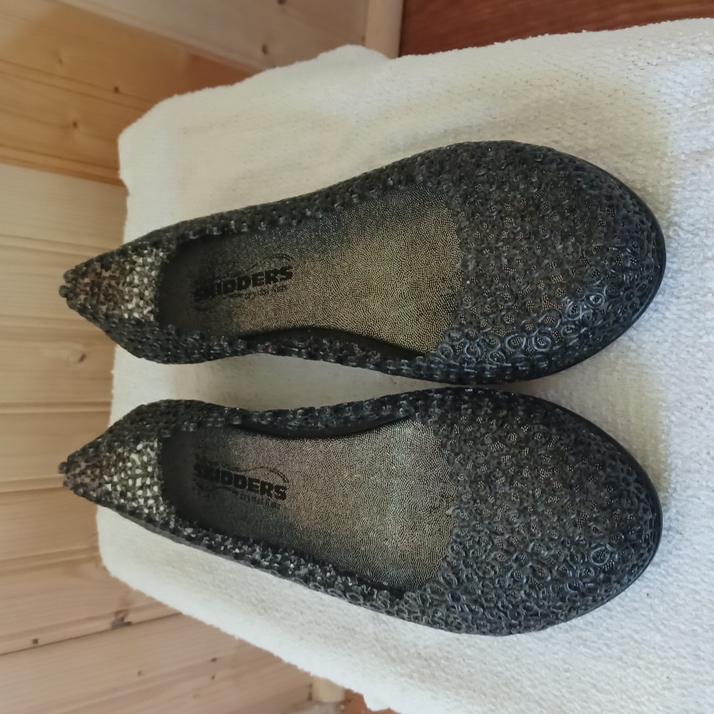 Vintage "the original skidders" jelly flats size 8M